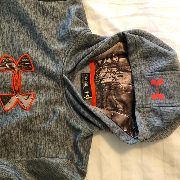 Under Armour Camo Youth Hoody Sz L - Picture 2 of 5